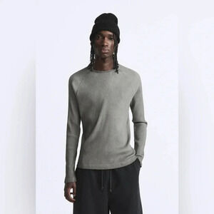 NWT Zara Vintage Effect Rib T-Shirt Size M